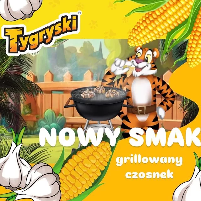 NOWY chrupiący smak Tygrysków Gold! GRILLOWANY CZOSNEK! 🧄🔥🌽 Łapki w…