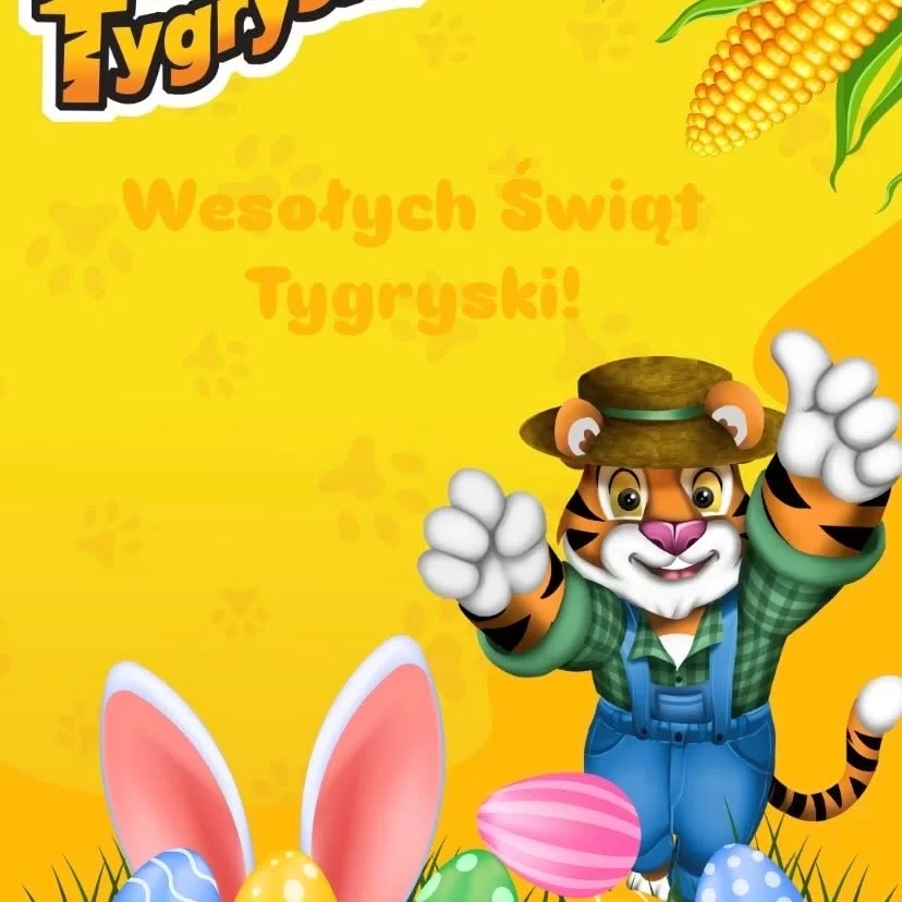 Wesołych Świat Tygryski! Dużo chrupania przy wielkanocnym stole, mokrego Dyngusa…
